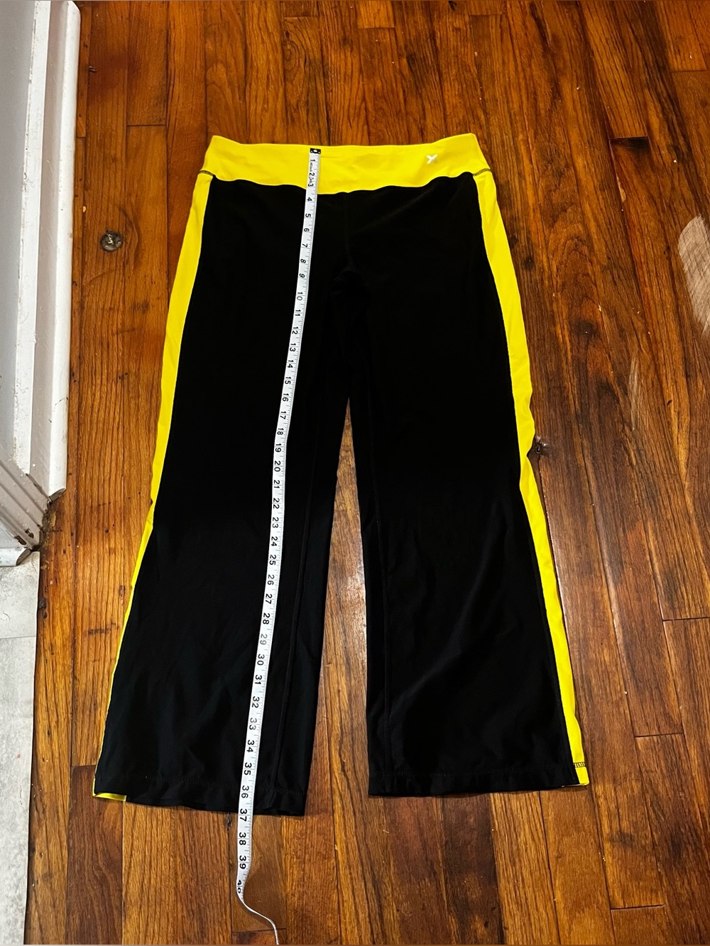 Kids Black and Yellow Track Pants